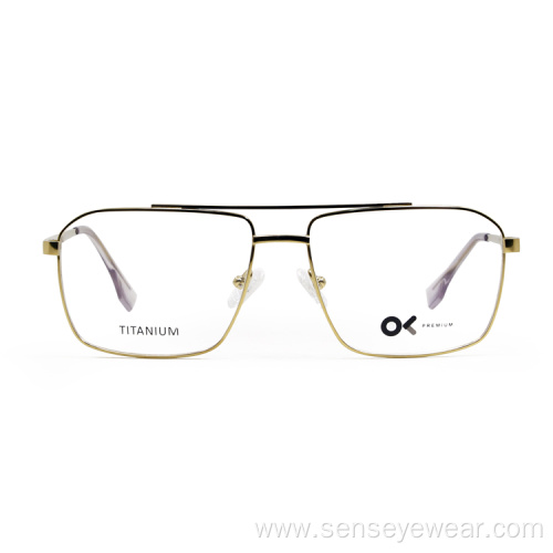 Square Premium Titanium Optical Frame For Men